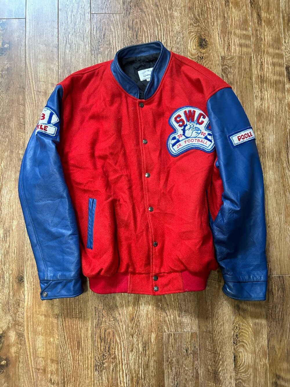 Vintage Bulldogs High School Varsity Jacket